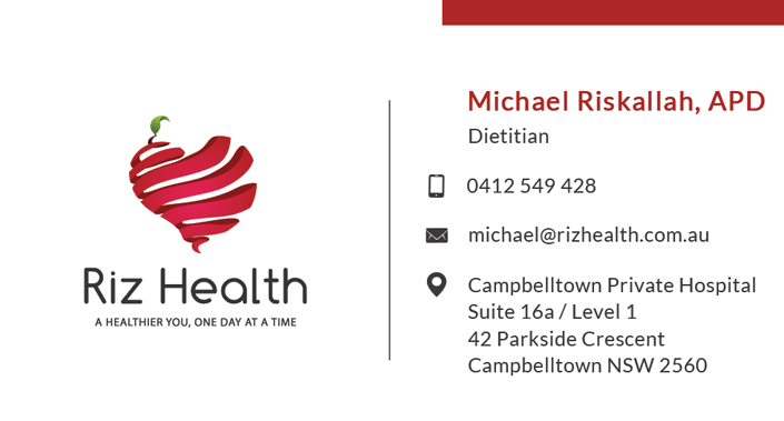Riz Health Business Card