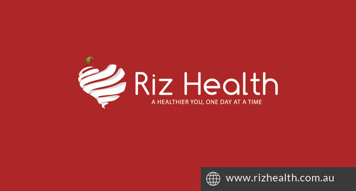 Riz Health Business Card Front
